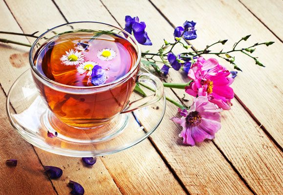 floral tea