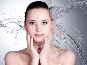 Salty water is good for a healthy skin .