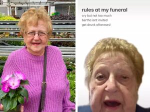 a lady make rules for her funeral