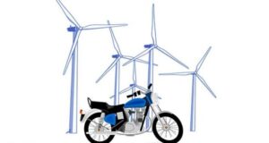 bike run by wind energy