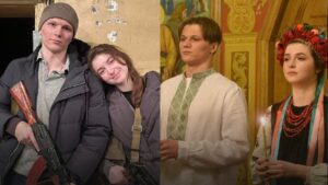 ukraine couple marriage during the war